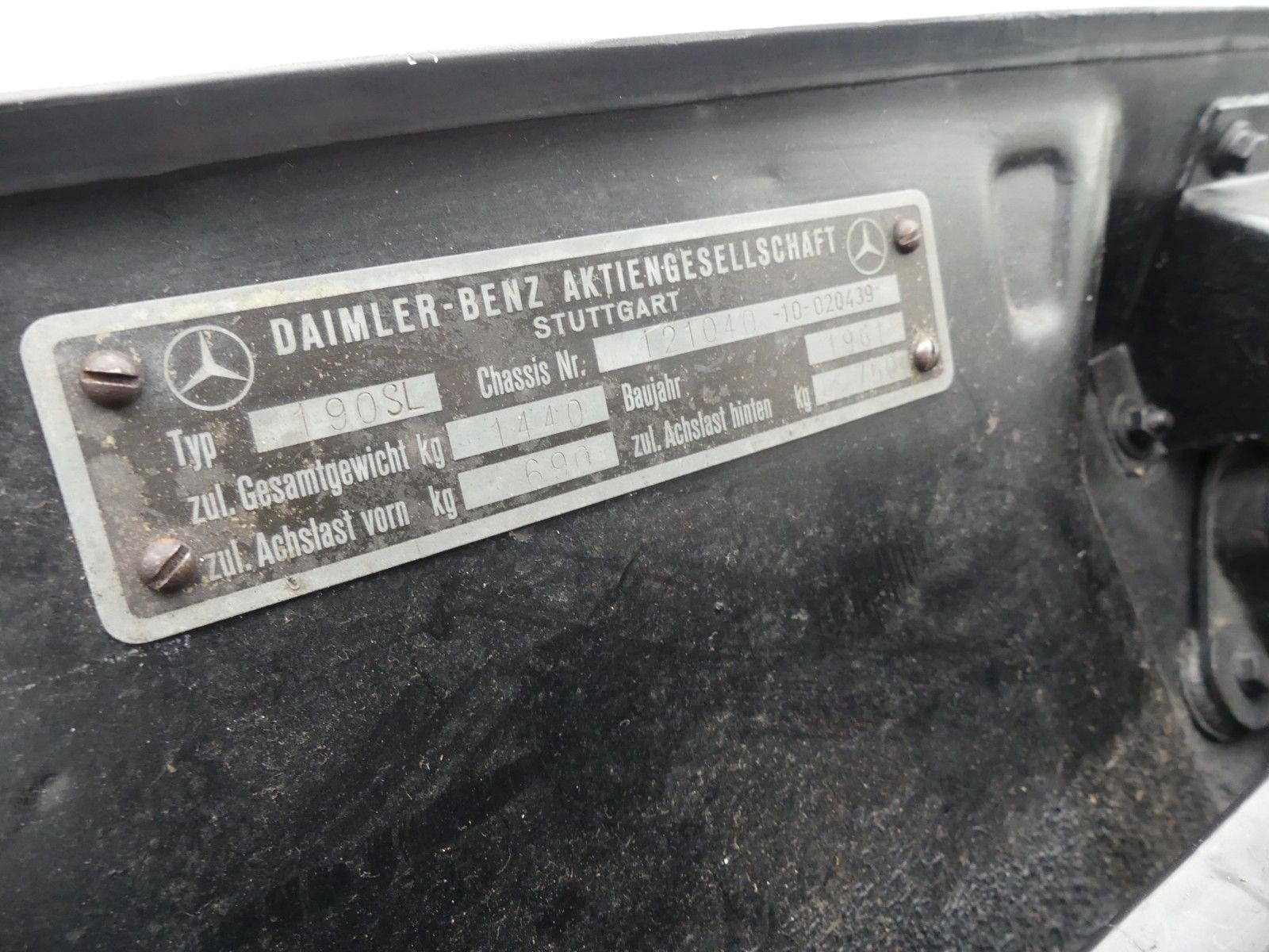 Fahrzeugabbildung Mercedes-Benz 190 SL, aus Sammlerhand, Kerngesund, 3-Sitzer